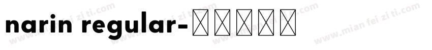 narin regular字体转换